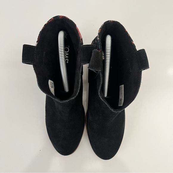 TOMS Constance Western Embroidered Bootie in Black NEW - Picture 5 of 15